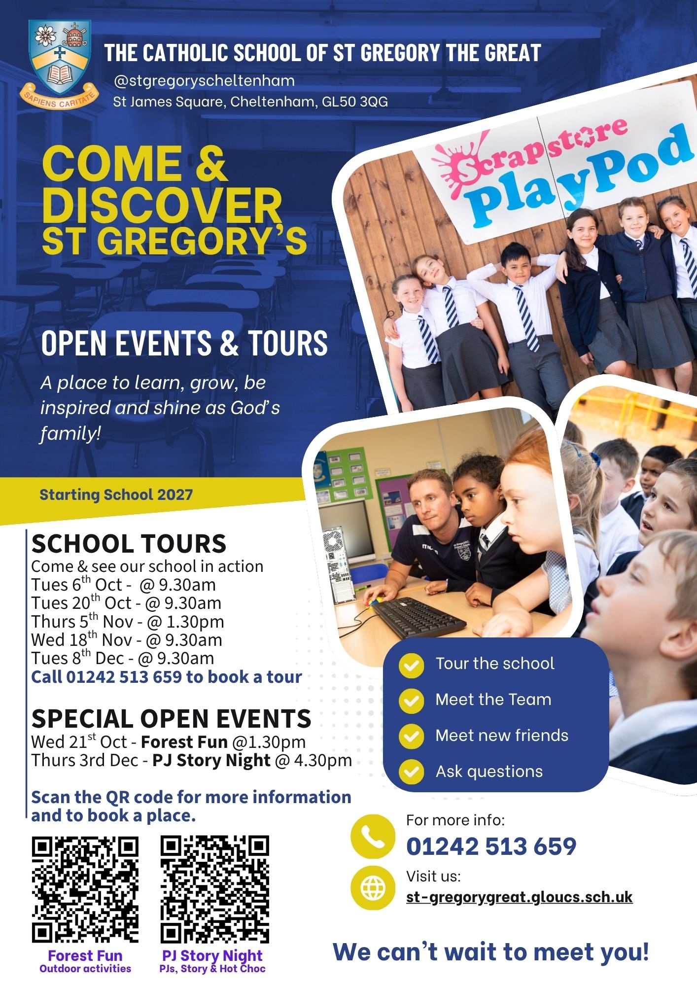 St Gregory's School Tours 2026 St Gregory's School Tours 2026